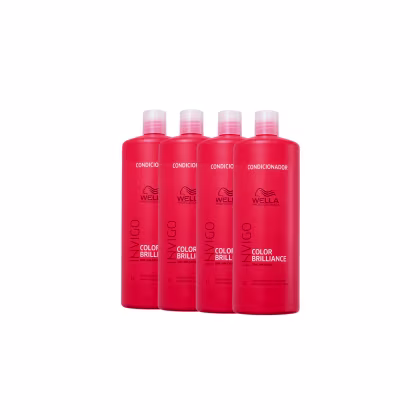 Imagem do produto Kit 4 Color Brilliance Condicionador 1L - Wella
