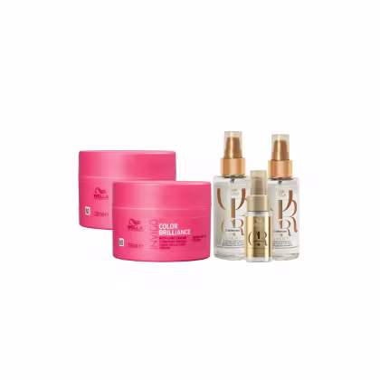 Imagem do produto Kit 2 Máscaras, 2 Óleos Oil Reflections 100ml e 30ml - Wella