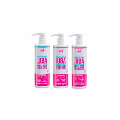 Imagem do produto Kit 3 Encrespando a Juba Creme de Pentear 500ml - Widi Care