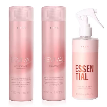 Imagem do produto Kit Braé Revival Shampoo 250ml + Condicionador 250ml + Essential Finzalizador 260ml