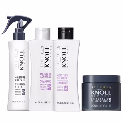 Imagem do produto Kit Stephen Knoll Moisture & Control - Shampoo 250ml + Condicionador 250ml + Máscara Deep 259ml + Leave-in 250ml