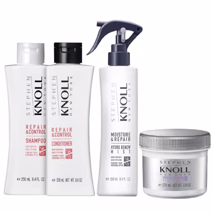 Imagem do produto Kit Stephen Knoll Repair & Control- Shampoo 250ml + Condicionador 250ml + Máscara Damage 276ml + Leave-in Moisture 250ml