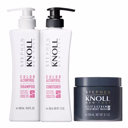 Imagem do produto Kit Stephen Knoll Color & Control - Shampoo 500ml + Condicionador 500ml + Máscara Deep 259ml