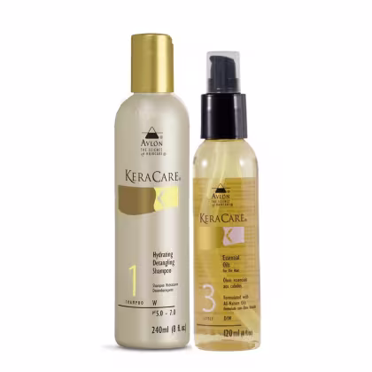 Imagem do produto Kit Avlon KeraCare - Shampoo Hydrating 240ml + Óleo Essencial 120ml
