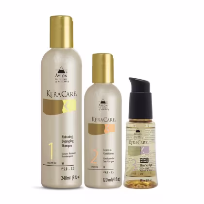 Imagem do produto Kit Avlon KeraCare - Shampoo Hydrating 240ml + Leave-in 120ml + Silken Seal 60ml