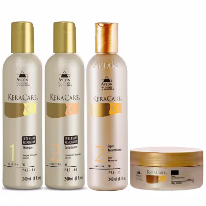 Imagem do produto Kit Avlon KeraCare Intensive Restorative - Shampoo 240ml + Condicionador 240ml + Máscara 180g + Super Reconstrutor 240ml