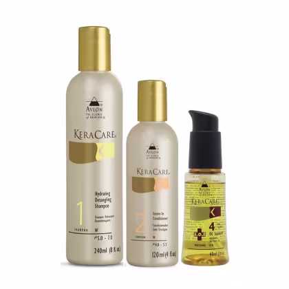 Imagem do produto Kit Avlon KeraCare - Shampoo Hydrating 240ml + Leave-in 120ml + Oil Supreme S.O.S 60ml