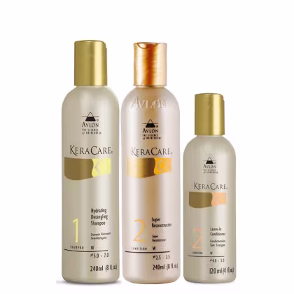 Imagem do produto Kit Avlon KeraCare - Shampoo Hydrating 240ml + Super Reconstrutor 240ml + Leave-in 120ml