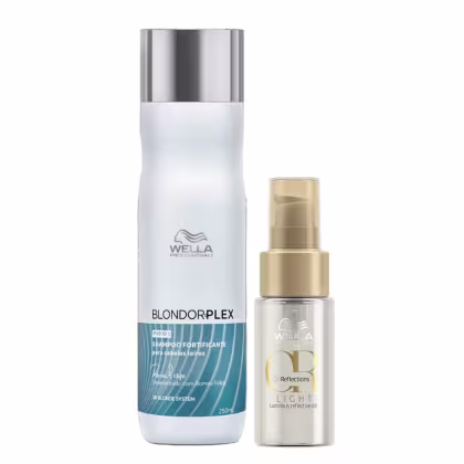Imagem do produto Kit Wella Professionals BlondorPlex - Shampoo 250ml + Oil Reflections Light 30ml