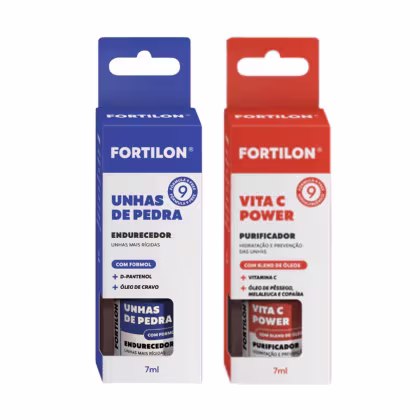 Imagem do produto Fortilon Kit Tratamento de Unhas Endurecedor - Unhas de Pedra + Vita C (2 produtos)