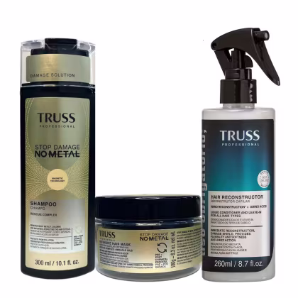 Imagem do produto Kit Truss No Metal - Shampoo 300ml + Máscara 180g + Spray Uso Obrigatório 260ml
