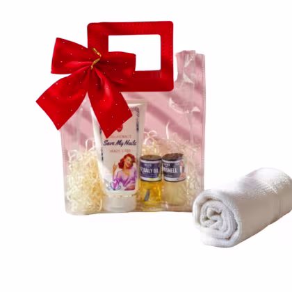 Imagem do produto Kit mãos c/ creme hidratante, toalha e tratamentos para unhas