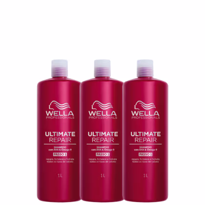 Imagem do produto Kit Wella Professionals Ultimate Repair - Shampoo 1L (3 Produtos)