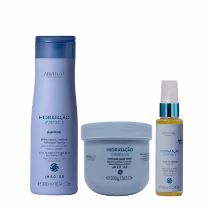 Imagem do produto Kit Arvensis Hidratação Intensiva - Shampoo 300ml e Máscara 300ml e Óleo 60ml
