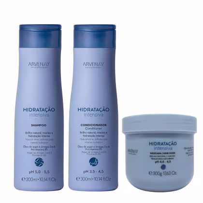 Imagem do produto Kit Arvensis Hidratação Intensiva - Shampoo 300ml e Condicionador 300ml e Máscara 300ml