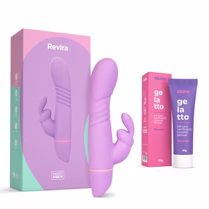 Imagem do produto Kit Vibrador Recarregável Revira + Brinde Lubrificante Gelatto