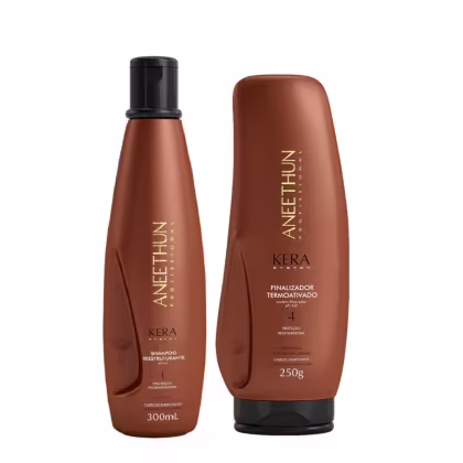 Imagem do produto Kit Aneethun Kera System - Shampoo 300ml + Finalizador 250g