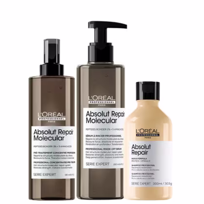 Imagem do produto Kit L'Oréal Professionnel Absolut Repair Molecular Reparação Completa (3 Produtos)