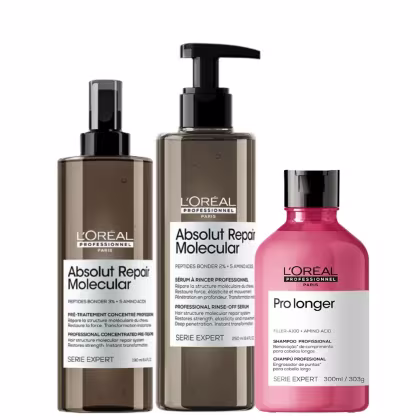 Imagem do produto Kit L'Oréal Professionnel Absolut Repair Molecular Renovação Completa (3 Produtos)