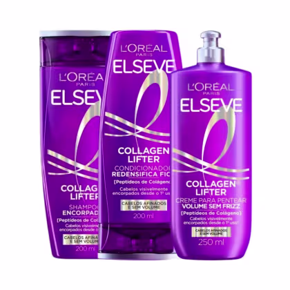 Imagem do produto Kit Elseve Collagen Lifter Shampoo + Condicionador + Creme de Pentear 200ml