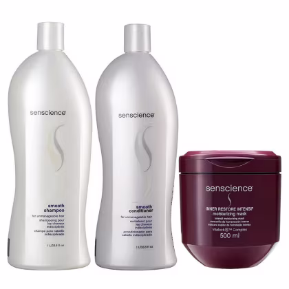Imagem do produto Kit Senscience Smooth - Shampoo & Condicionador 1L + Inner Restore Intensif 500ml