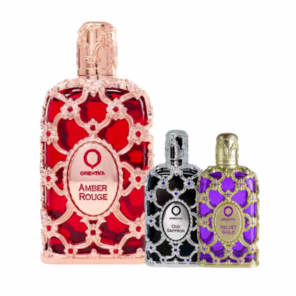Imagem do produto Kit Amber Rouge Orientica Perfumes Eau de Parfum - Perfume Feminino 80ml + Oud Saffron & Velvet Gold 7,5ml