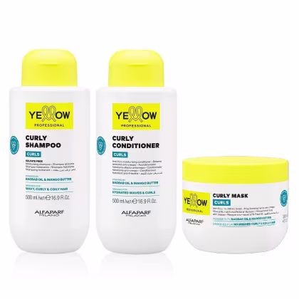 Imagem do produto Kit Yellow Curls - Shampoo & Condicionador 500ml + Máscara 300ml