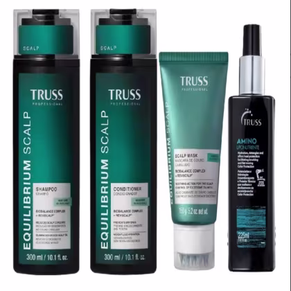 Imagem do produto Kit Truss Equilibrium Scalp - Shampoo 300ml + Condicionador 300ml + Máscara 150g + Amino Liponutriente 225ml
