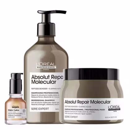 Imagem do produto Kit L'Oréal Professionnel Absolut Repair Molecular + Metal Detox Huile Oil (3 Produtos)