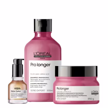 Imagem do produto Kit L'Oréal Professionnel Pro Longer + Metal Detox Huile Oil (3 Produtos)