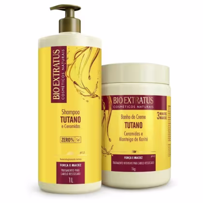 Imagem do produto Kit Bio Extratus Tutano Shampoo e Banho de Creme 1L 1Kg
