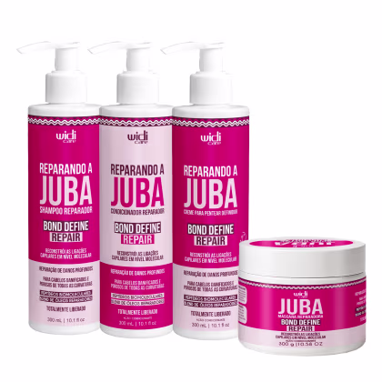 Imagem do produto Kit Widi Care Juba Bond Repair Shampoo, Condicionador, Creme, Máscara