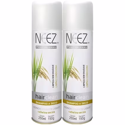 Imagem do produto Kit 2 Shampoo A Seco Para Cabelos Secos Neez Profissional Hidratante Limpeza Revitalizante 250ml
