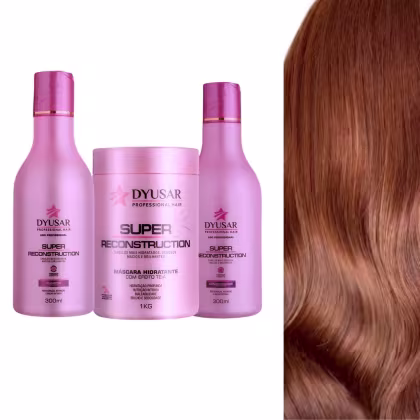 Imagem do produto Kit Reconstrução Condicionadores,  Shampoo 300ml e Máscara 1k Dyusar