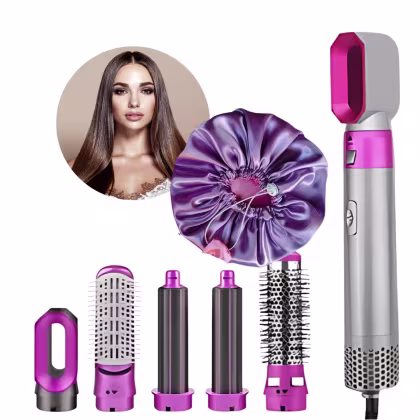 Imagem do produto Kit secador 5 em 1 e touca de cetim Beleza Express