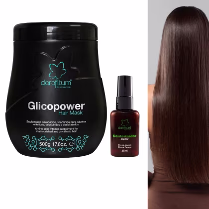 Imagem do produto Kit Glicopower Máscara de 500g + Cauterizador de Pontas 35ml