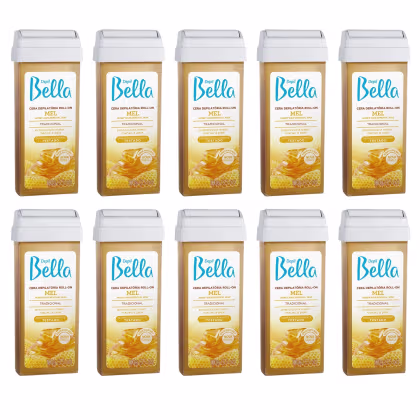 Imagem do produto Cera Depil Bella Roll On Mel 100g Kit com 10 Unidades