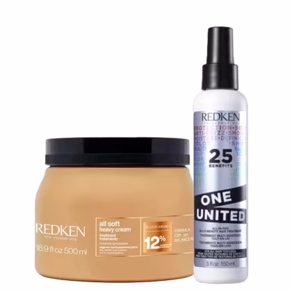 Imagem do produto Kit Redken All Soft Heavy Cream + One United 25 Benefits (2 Produtos)