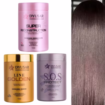 Imagem do produto Terapia Capilar KIT Hidratação+Reconstrução+Nutrição DYUSAR Cromograma Capilar