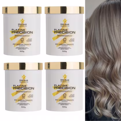 Imagem do produto Kit 4 Po Descolorante Platine Precision White Dyusar 500g