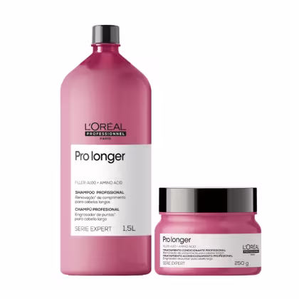 Imagem do produto Kit Loreal Pro Longer Shampoo 1500ml + Máscara 250ml