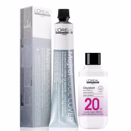 Imagem do produto Kit L'Oréal Professionnel Majirel Cool Cover Tintura 60g + Mini Oxydant Creme 90ml - Coloração nº 6 - Louro Escuro