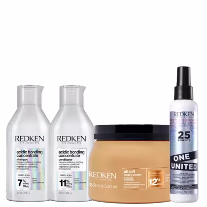 Imagem do produto Kit Redken Acidic Bonding Concentrate Home with All Soft One United (4 Produtos)
