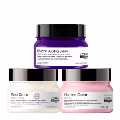 Imagem do produto Kit Cronograma Sublime de Máscaras L'Oréal for Home (3 produtos)
