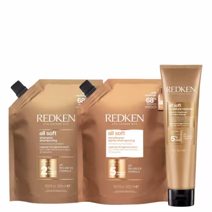 Imagem do produto Trio Redken All Soft Moisture Restore Trio Refil (3 Produtos)