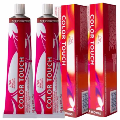 Imagem do produto Tonalizante Cabelo Wella Professionals Color Touch 7.7 Loiro Médio Kit 2 Unidades