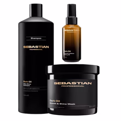 Imagem do produto Kit Sebastian Dark Oil – Shampoo 1l + Máscara 500g + Óleo Capilar 100ml