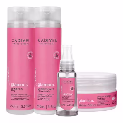 Imagem do produto Kit Cadiveu Professional Glamour - Shampoo & Condicionador 250ml + Máscara 200ml + Sérum 65ml
