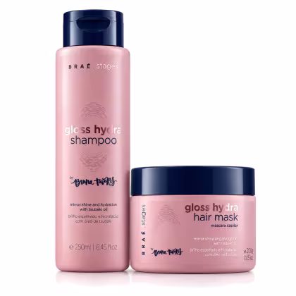 Imagem do produto Kit Braé Stages by Bruna Tavares Gloss Hydra Shampoo Máscara (2 produtos)