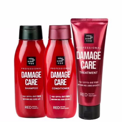Imagem do produto Trio Mise en Scène - Damage Care Red Protein (3 Produtos)